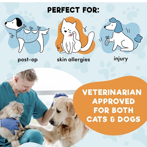 🔥4/$15 BENCMATE INFLATABLE RECOVERY DOG COLLAR PROTECTIVE CONE M - L - XL - Picture 4 of 10